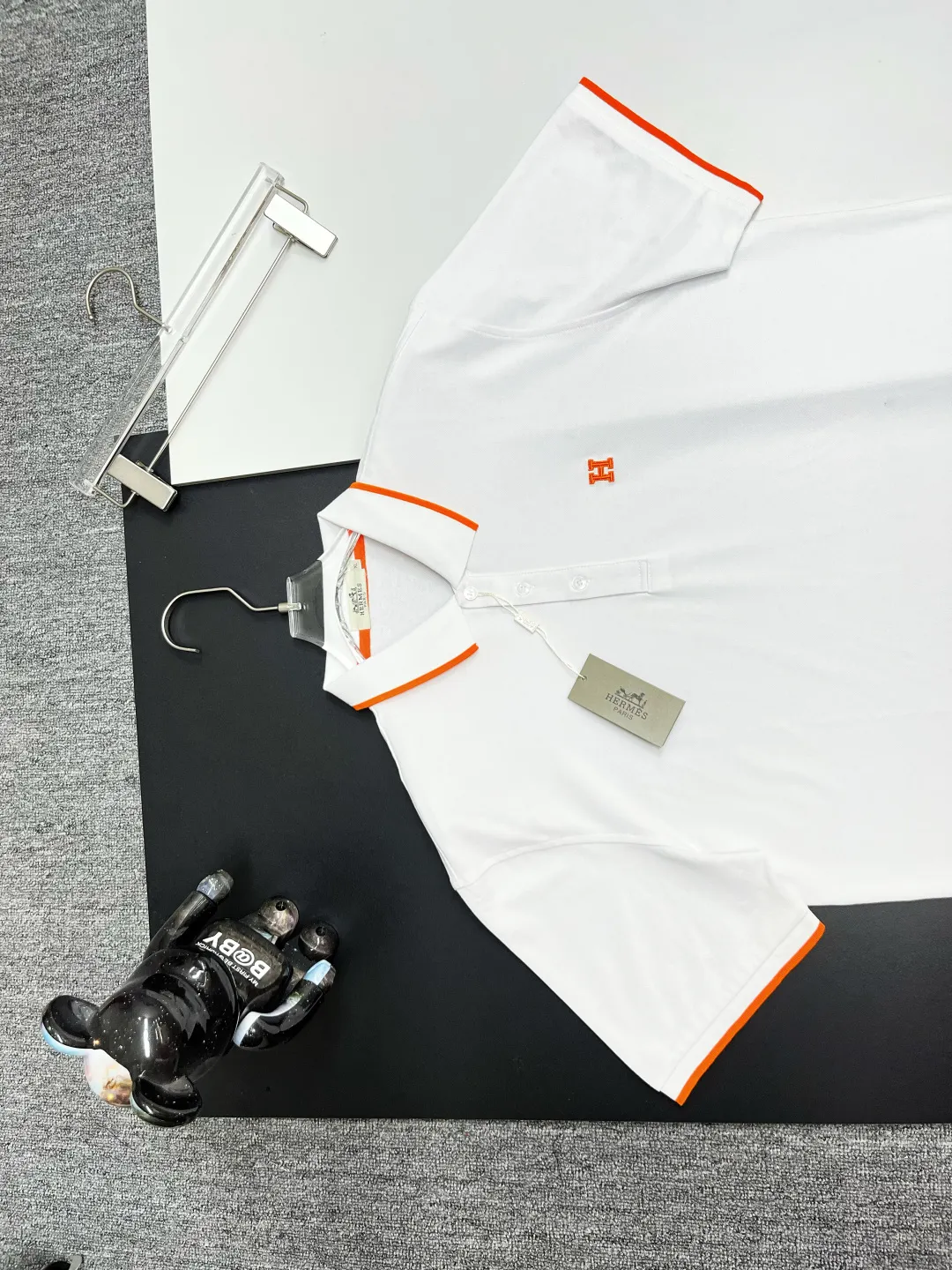 HERME New Arrival Polo Same Style 210 ， Factory New Arrival Versatile : Black White Size：M-XXXL